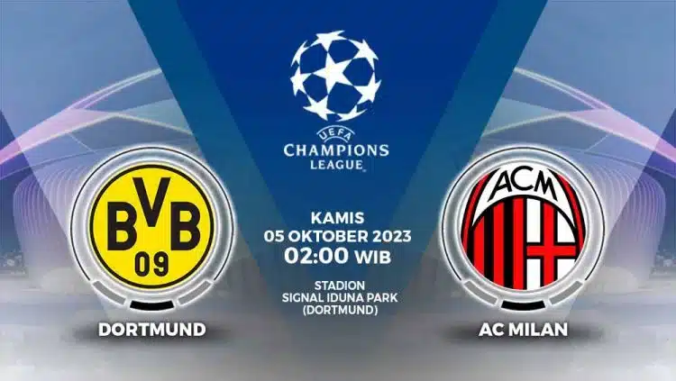 Link Live Streaming Borussia Dortmund vs AC Milan, Liga Champions