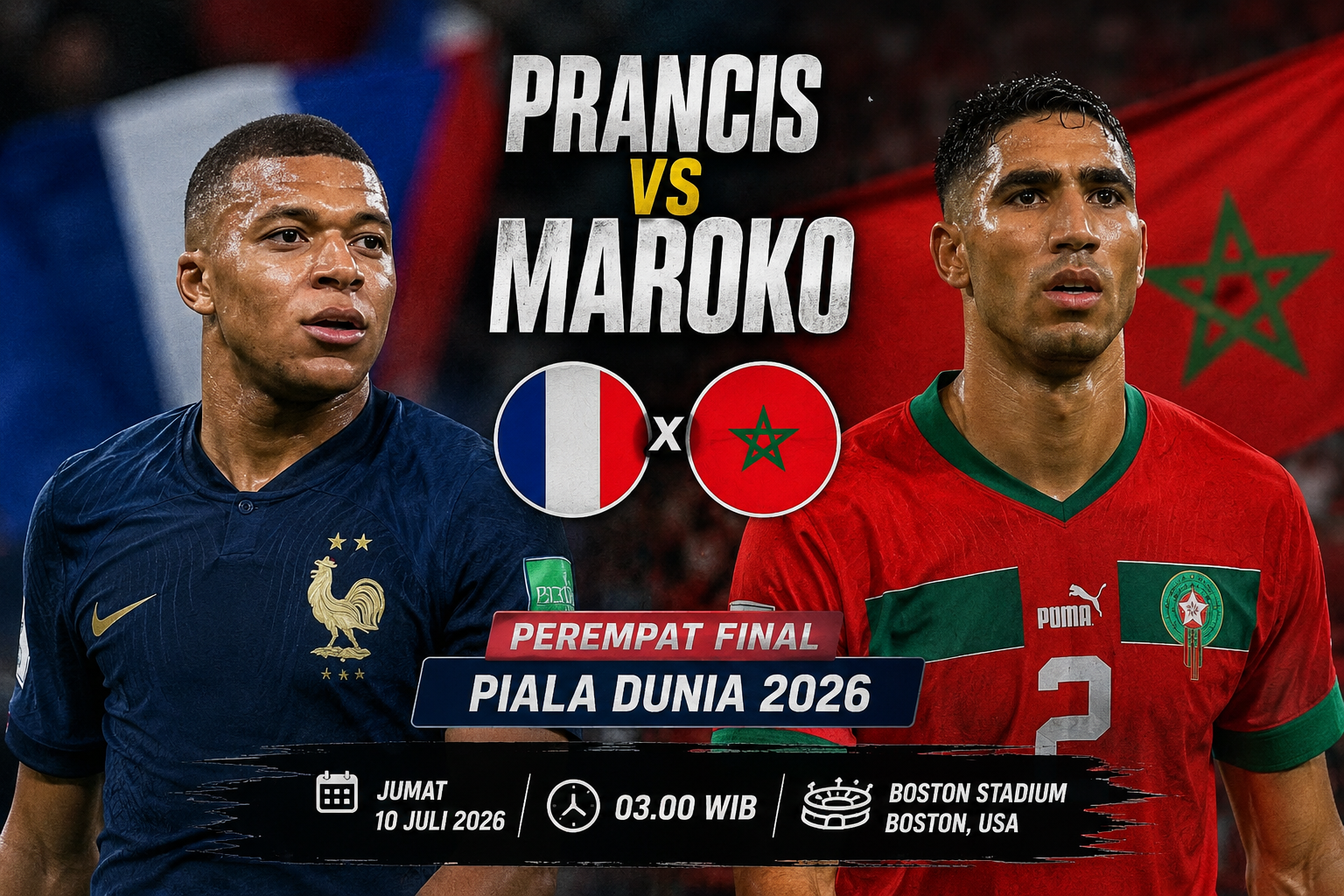 Prancis vs Maroko